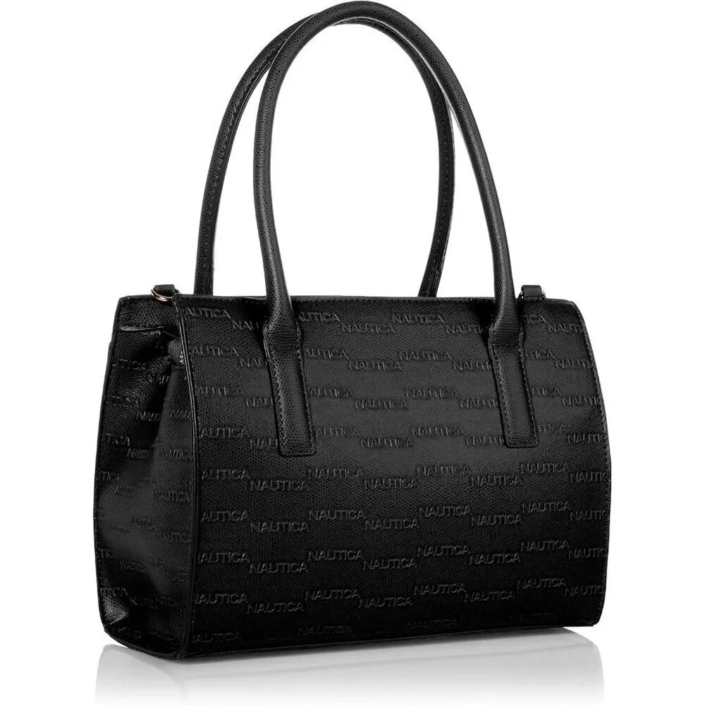 Women's Black Sandy Jr Top Handel Satchel with Removable Crossbody Strap